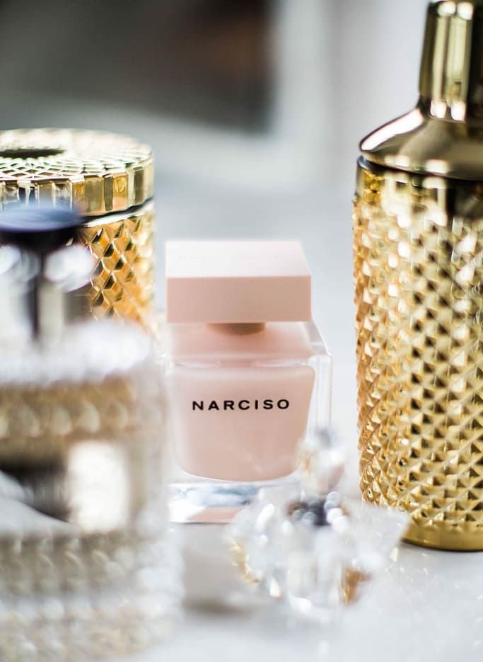 bouteilles de parfum Narciso Rodriguez